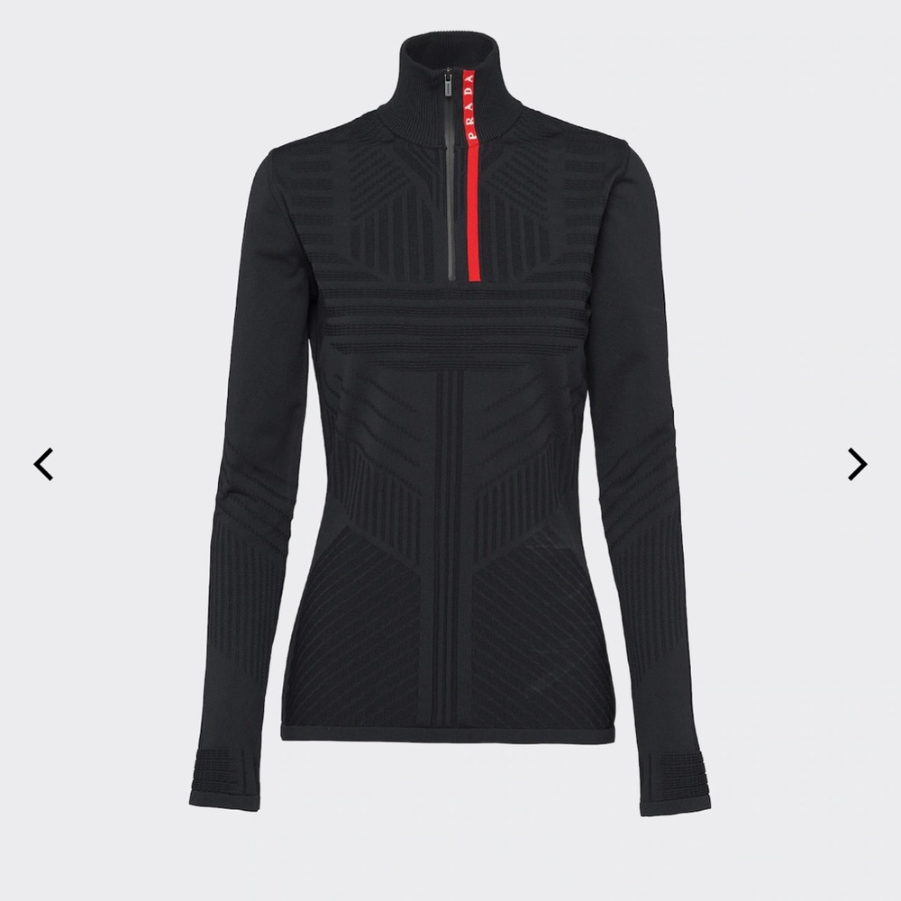 PRADA FULL OUTFIT Rec Nylon Pique Top and Leggings